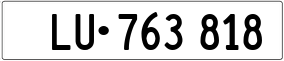 Trailer License Plate